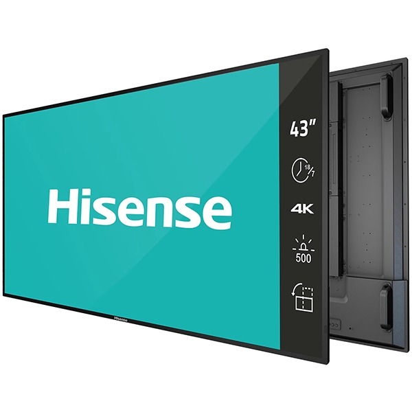 Hisense digital signage zaslon 43B4E31T 43'' / 4K / 500 nits / 60 Hz / (18h / 7 dni )